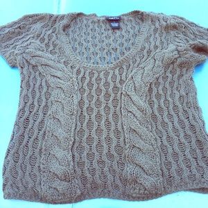 Light Gray Crochet Top